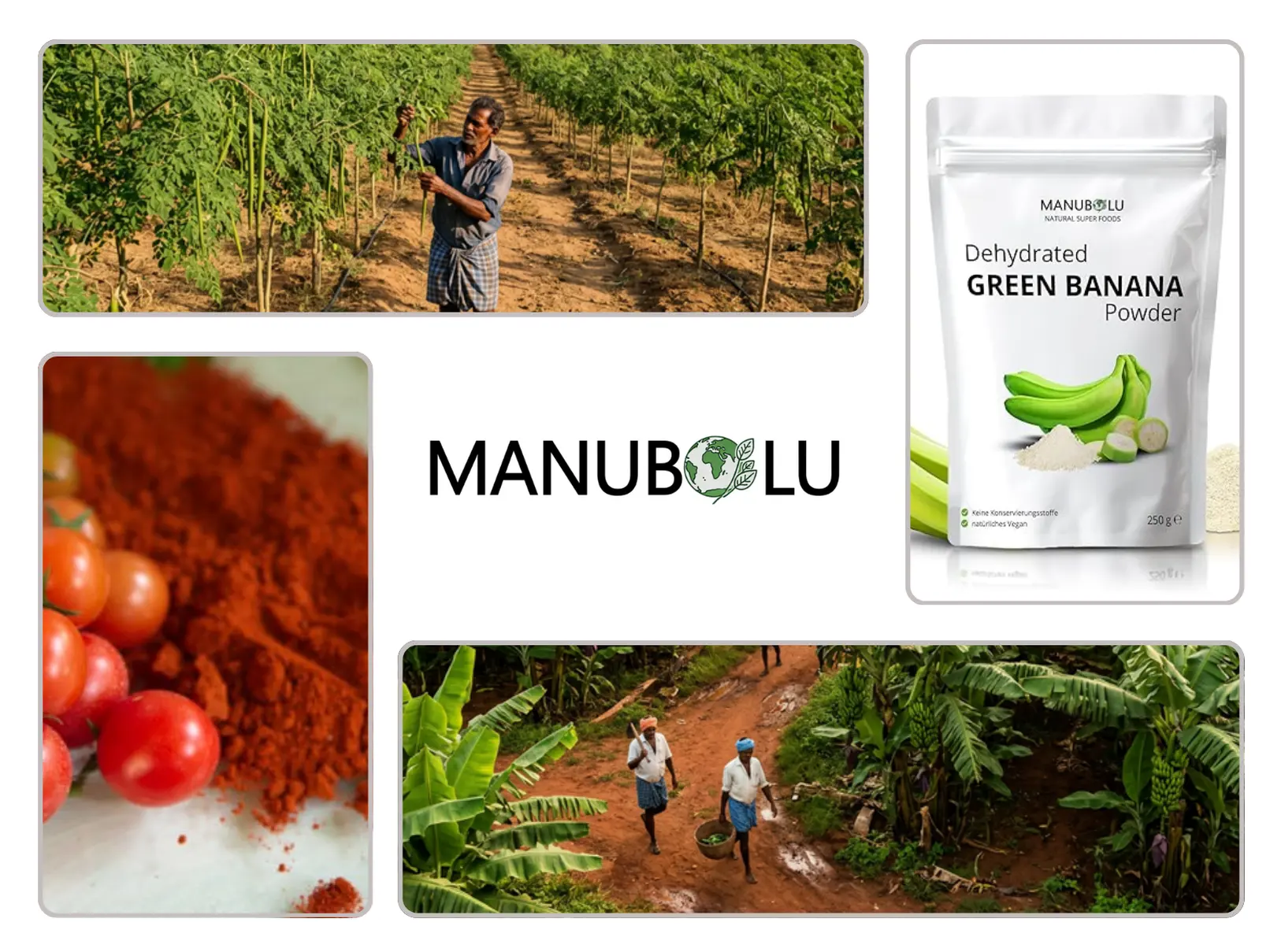 A product showcase for organic, nature-first nutrition